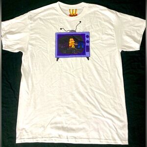 White “Smoking” Trivia Question, The Simpson’s Lenny Men’s White Tee NWT